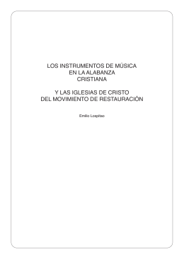 Los instrumentos musicales en la alabanza