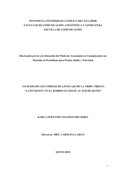 tesis final kfms - Repositorio PUCE - Pontificia Universidad Católica