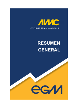 Resumen General de Resultados EGM (octubre 2014 a