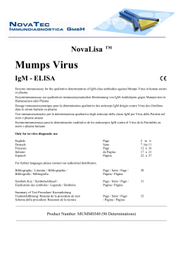 Mumps Virus - NovaTec Immundiagnostica GmbH