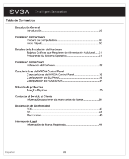 Tabla de Contenidos