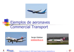 Ejemplos de aeronaves Commercial Transport