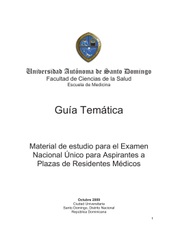 Guía Temática - Universidad Autónoma de Santo Domingo, UASD