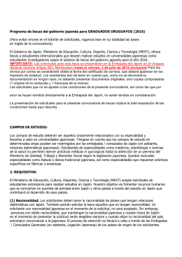 en español - Embajada del Japón en el Uruguay