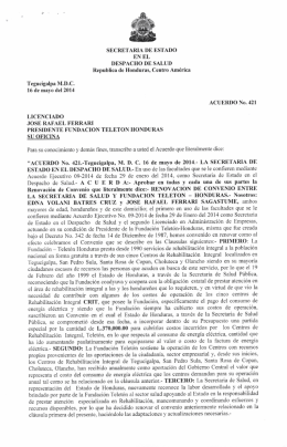 SECRETARIA DE ESTADO - Secretaria de Salud