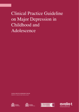 Clinical Practice Guideline on Major Depression in