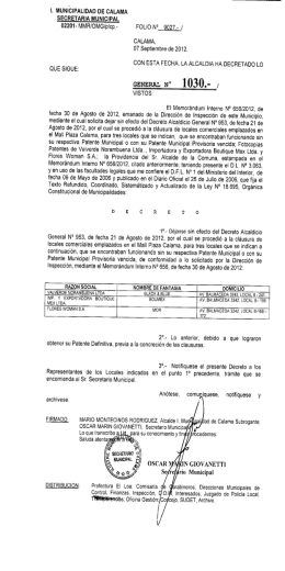 MMR/OMG/plcp.- FOLIO N° 9027. - Sistema Transparencia Municipal