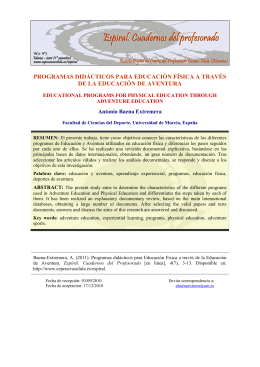 PROGRAMAS DIDÁCTICOS PARA EDUCACIÓN FÍSICA A
