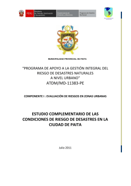 Informe Final Paita - Ministerio de Vivienda, Construcción y