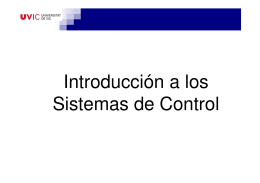 Introducción a los Sistemas de Control