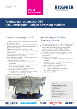 Tamizadora rectangular QTS QTS Rectangular Tumbler Screening