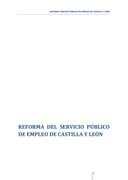 reforma del servicio público de empleo de
