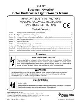 SAm® Spectrum Amerlite® Color Underwater Light