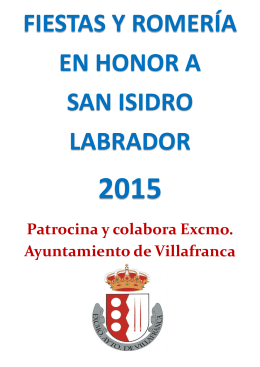 (Fiestas y Romería en honor a San Isidro Labrador)