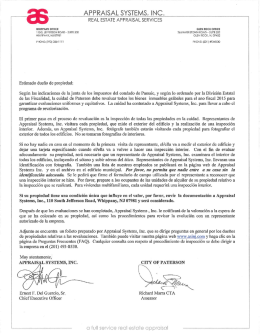 a_ppraisal systems. inc. real estate appraisal services