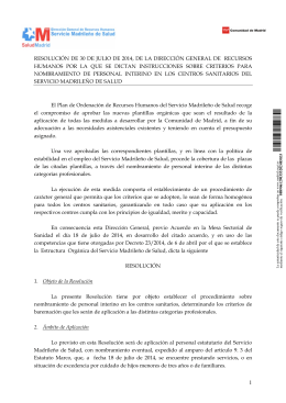 Resolución - Comunidad de Madrid