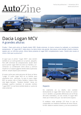 Autozine - Dacia Logan MCV