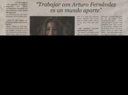 DIARIO SIERRA INTERVIEW Javier García. Madrid