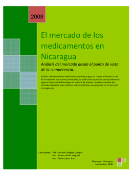 Nicargua Medicamentos 2008