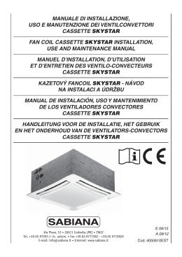 manuale di installazione, uso e manutenzione dei