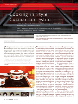 Cooking in Style Cocinar con estilo