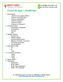 Curso de Ajax / JavaScript