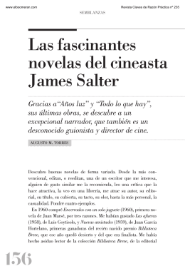 156 Las fascinantes novelas del cineasta James Salter