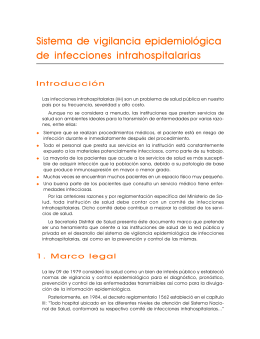 Vigilancia Infecciones Intrahospitalarias
