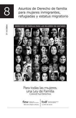 Para todas las mujeres, una Ley de Familia