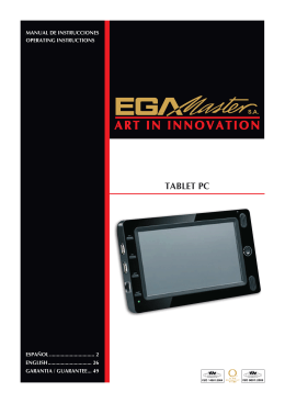 TABLET PC - Ega Master
