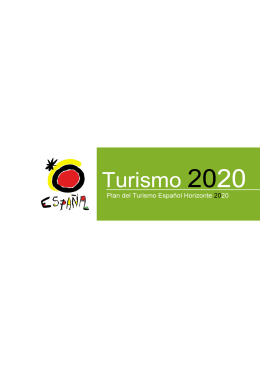Plan del Turismo Español Horizonte 2020