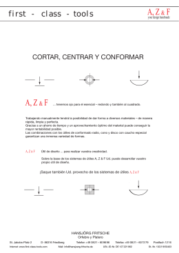 A, Z & F - Cortar, Centrar y Conformar