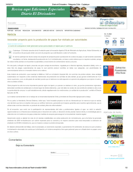 Diario el Divisadero - Patagonia Chile - Coyhaique