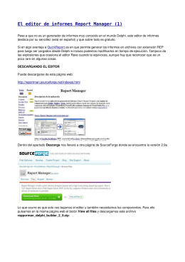 El editor de informes Report Manager (1)