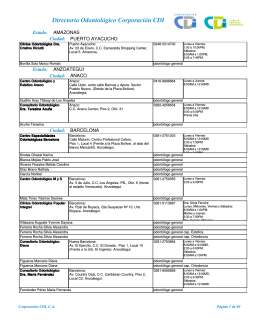 Directorio Odontológico Corporación CDI