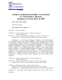 Programa Oficial - Diputación de Salamanca