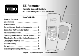 EZ-RemoteTM - Turf Care Products Canada