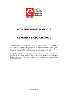 REFORMA LABORAL 2012