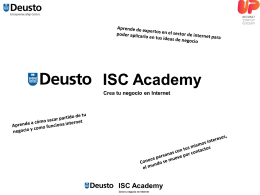Presentación de PowerPoint - Deusto ISC Academy