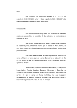 Servicio Público de Taxis y Remises