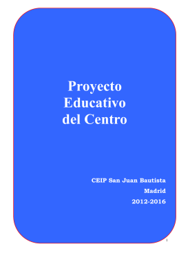 Proyecto Educativo del Centro