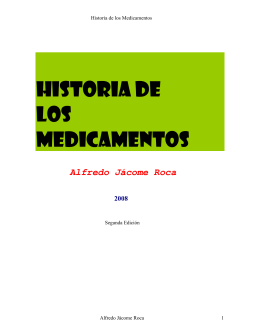HISTORIA DE Los MEDICAMENTOS