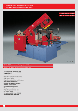 sierra de cinta automática basculante automatic pivoting bandsaw