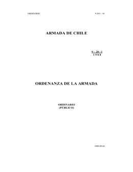 ARMADA DE CHILE ORDENANZA DE LA ARMADA