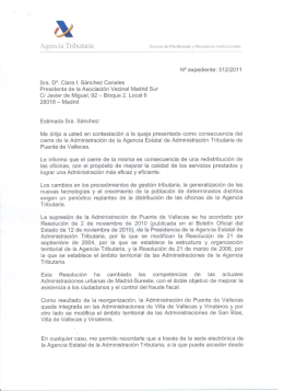 Agencia Tributaria - Asociación Vecinal Madrid Sur