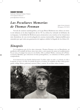 Las Peculiares Memorias de Thomas Penman