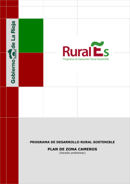 PLAN DE ZONA CAMEROS - Gobierno de La Rioja