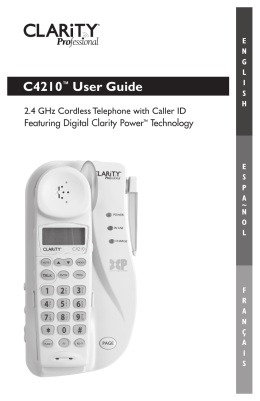 C4210™ User Guide - Clarity Products