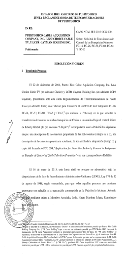 ESTADO LIBRE ASOCIADO DE PUERTO RICO JUNTA