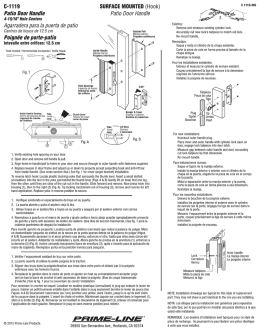 Patio Door Handle - Prime Line Products